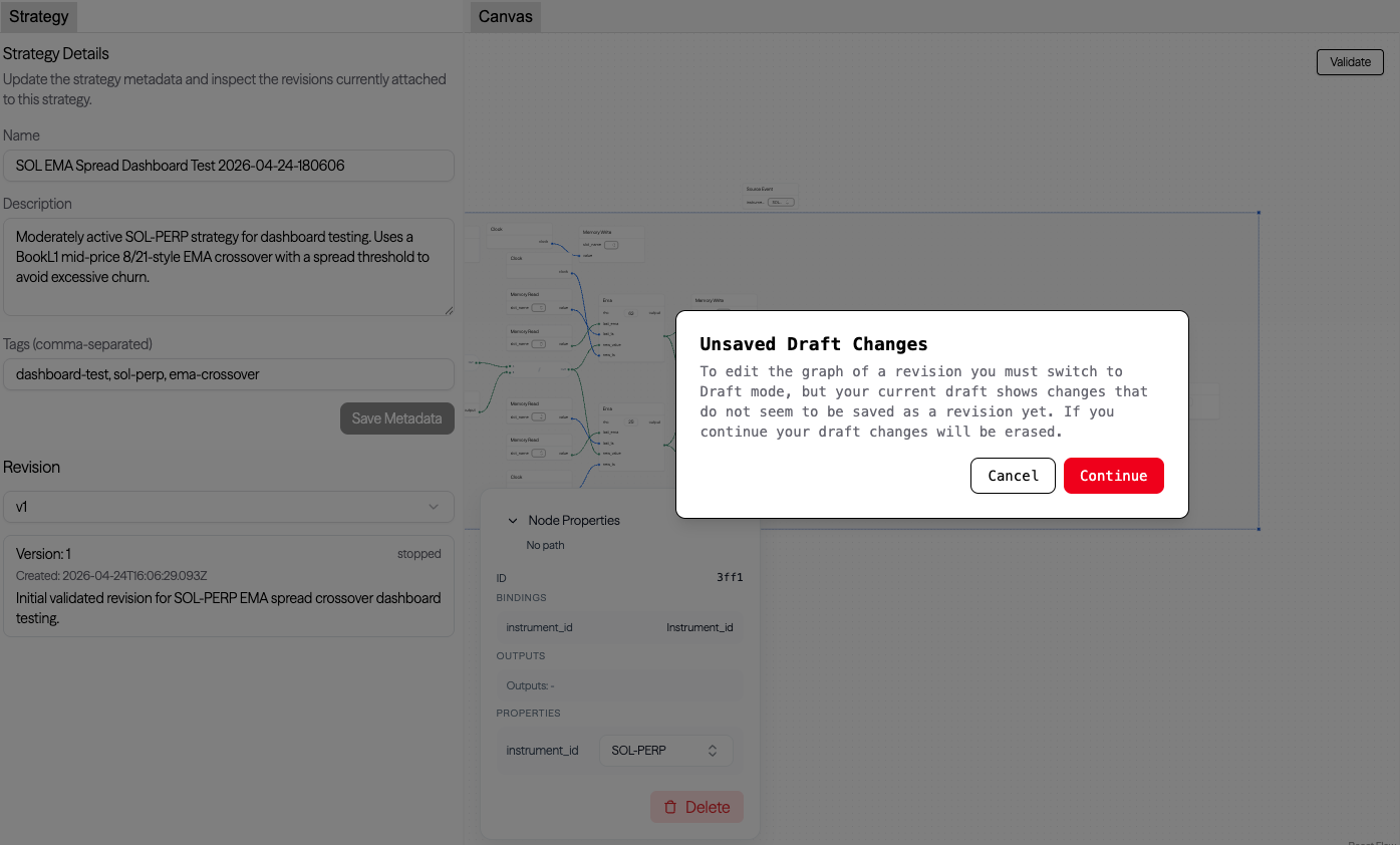 A divergence error message