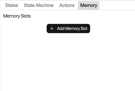 Adding a memory slot in the strategy revision editor.