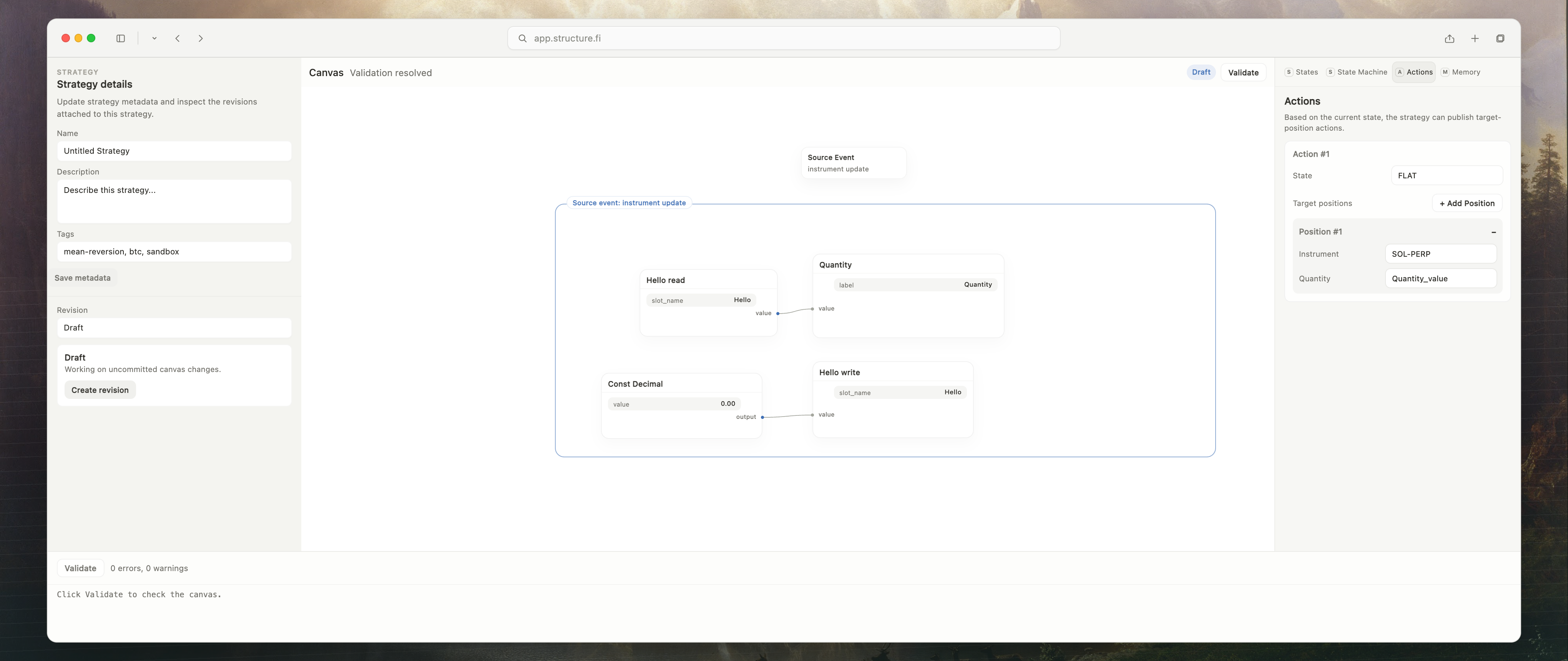 Corrected graph output where the quantity label can be used in the Actions pane.